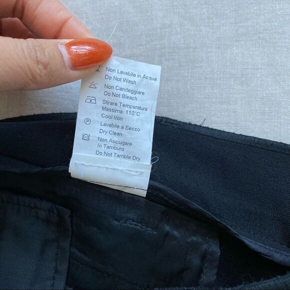 NWOT SEVENTY Wool Black Trouser - Picture 7 of 11